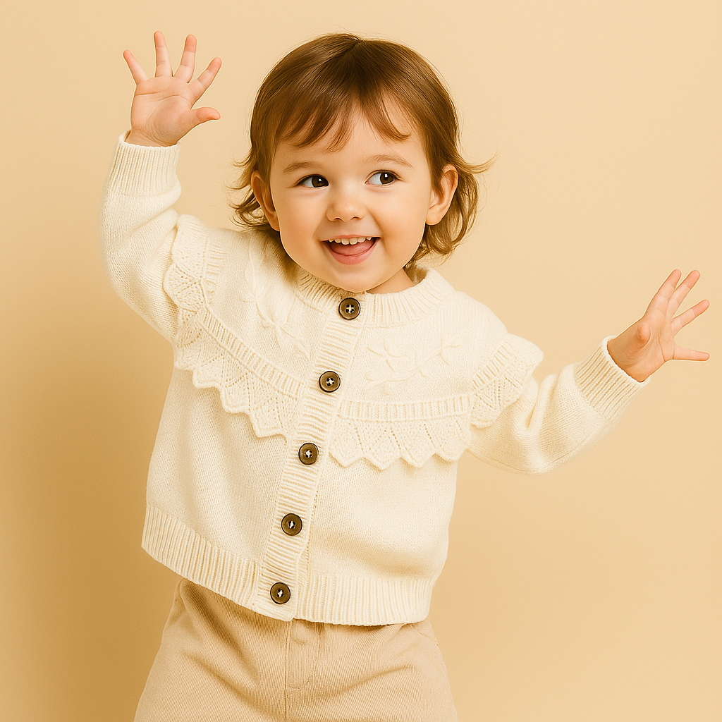 Gebreide bloementrui