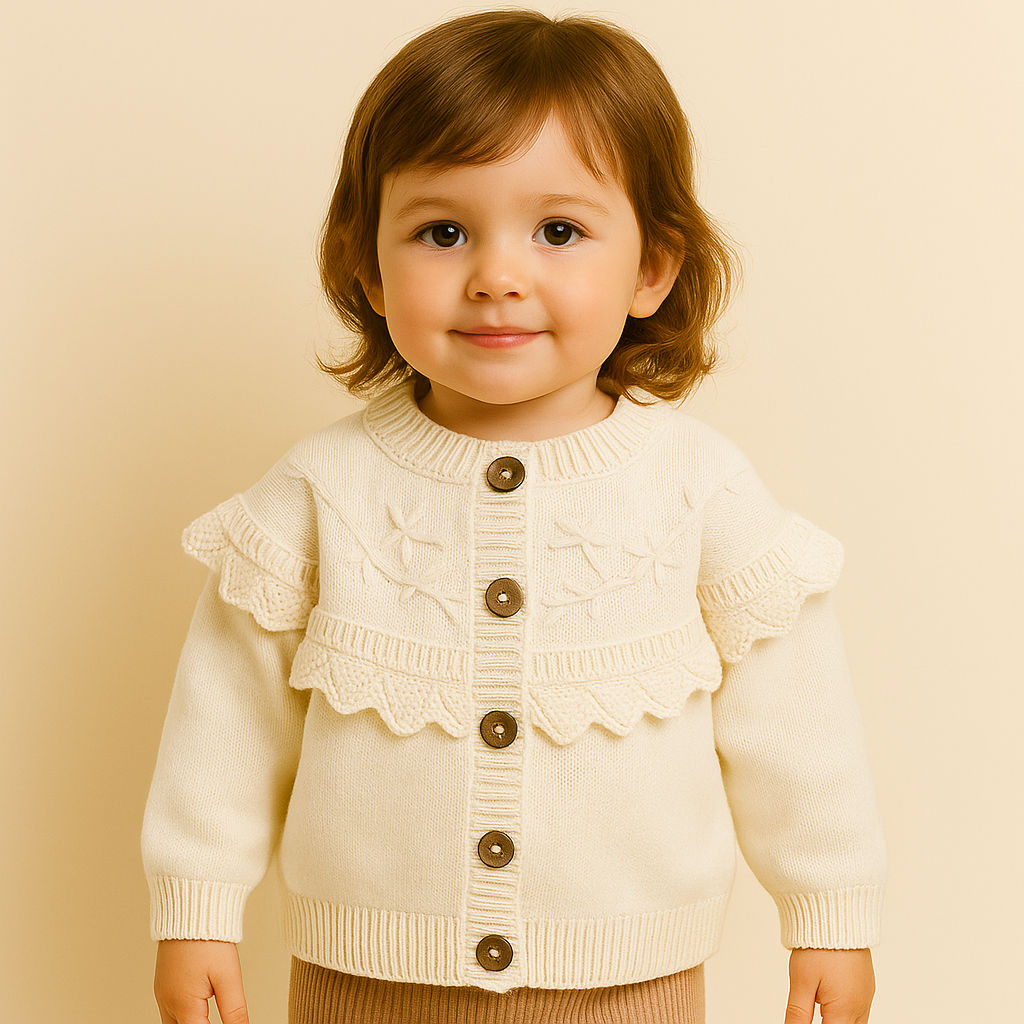 Gebreide bloementrui