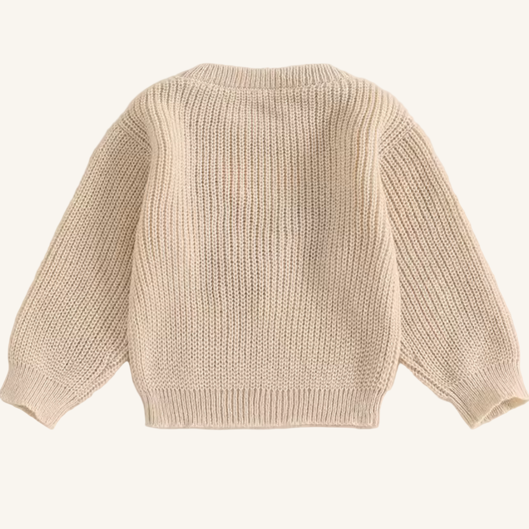 Gebreide trui met haan